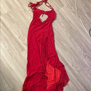 Elegant Red Evening Gown